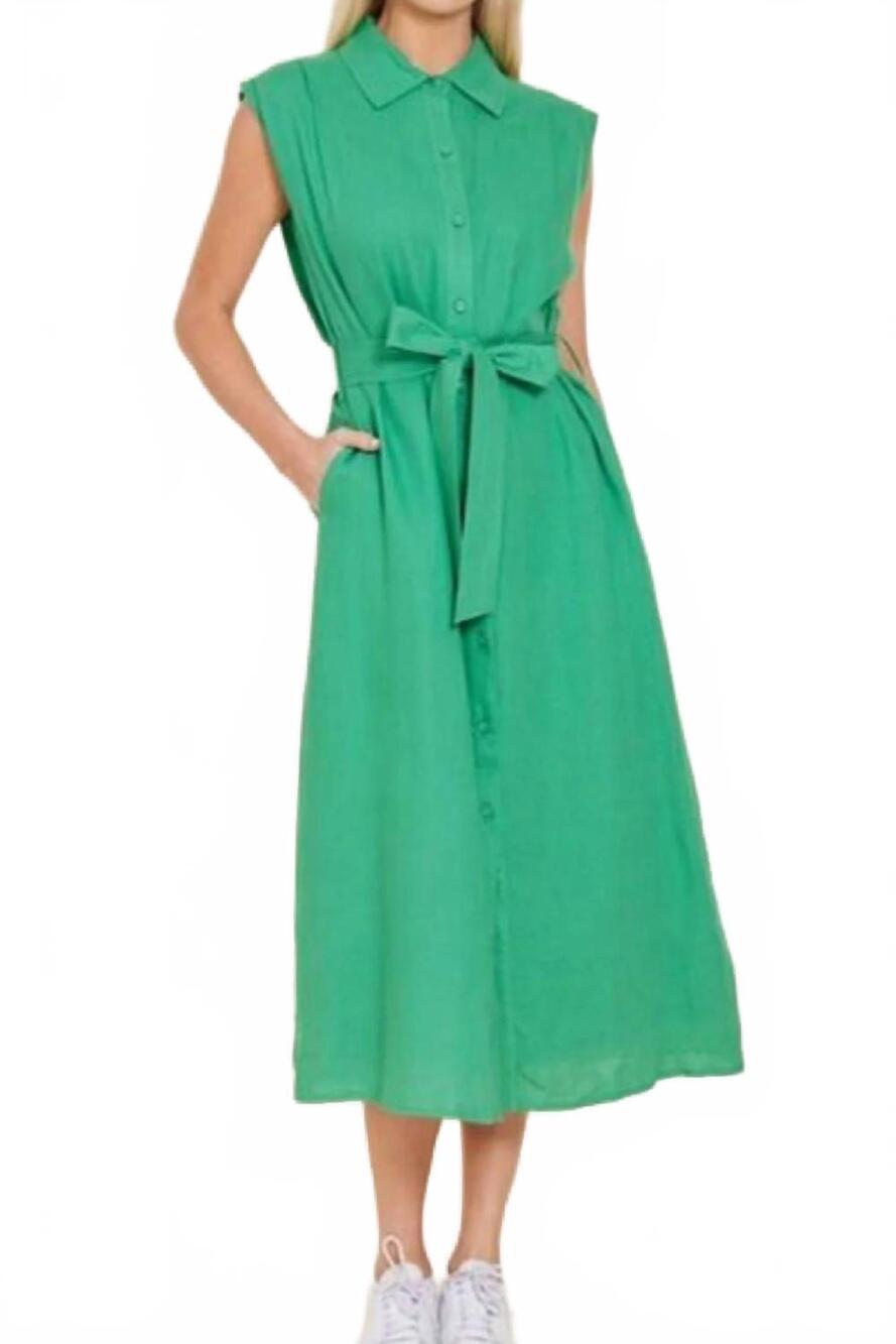NEW DOLCE CABO courtney midi dress in green